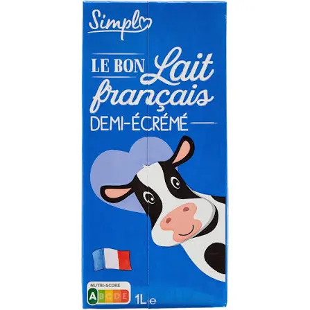 Lait Demi-Écrémé Simply